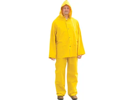 3 Piece Unisex PVC Rain Suit, Size 3XL!