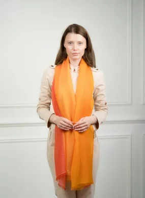 4 Color Block Tangarine Scarf