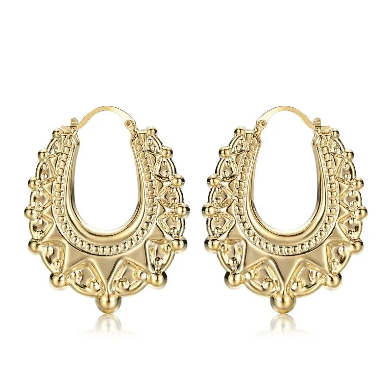 48mm Light Gold Filled Bonded Large Creole Earrings