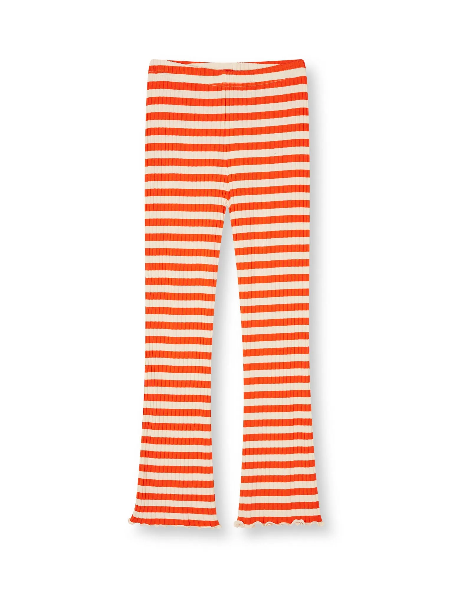 5x5 Classic Stripe Lala Leggings, Cherry Tomato/Vanilla Ice