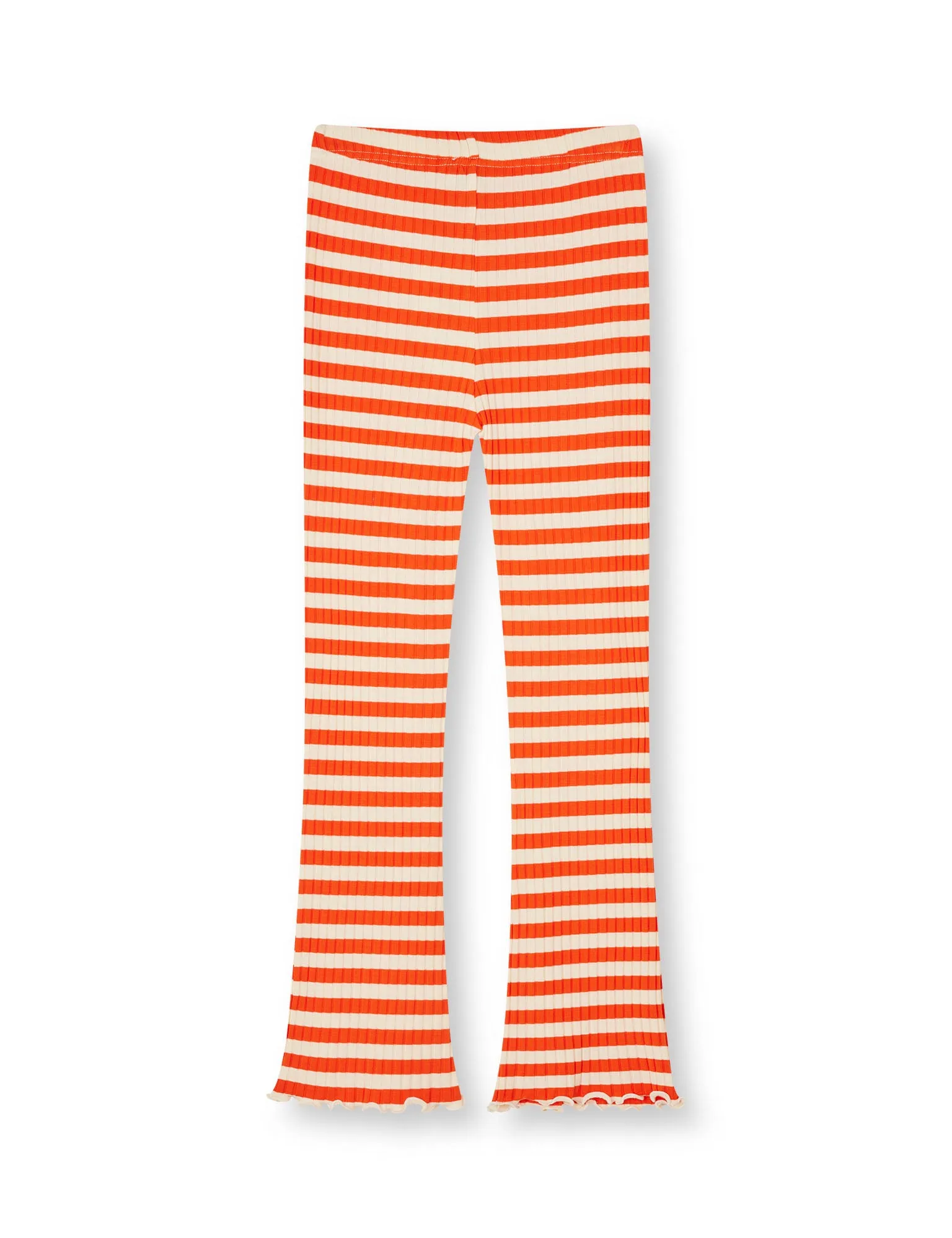 5x5 Classic Stripe Lala Leggings, Cherry Tomato/Vanilla Ice