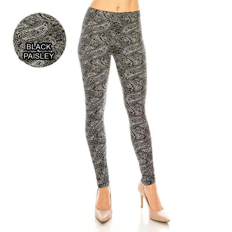 Abstract & Tribal Patterned Ultra Soft Leggings (Regular/Plus Size)