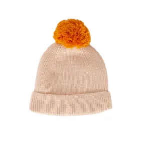 Acorn Oslo Merino Ribbed Beanie - Cream/Mustard