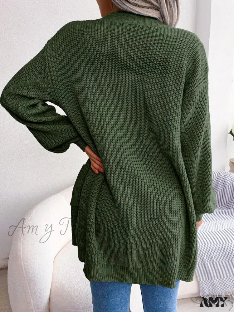 Amy Fashion - Autumn Winter Knitted Women Cardigan