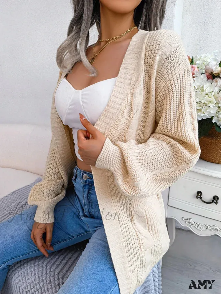 Amy Fashion - Autumn Winter Knitted Women Cardigan