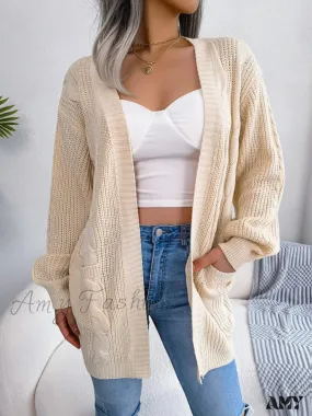 Amy Fashion - Autumn Winter Knitted Women Cardigan