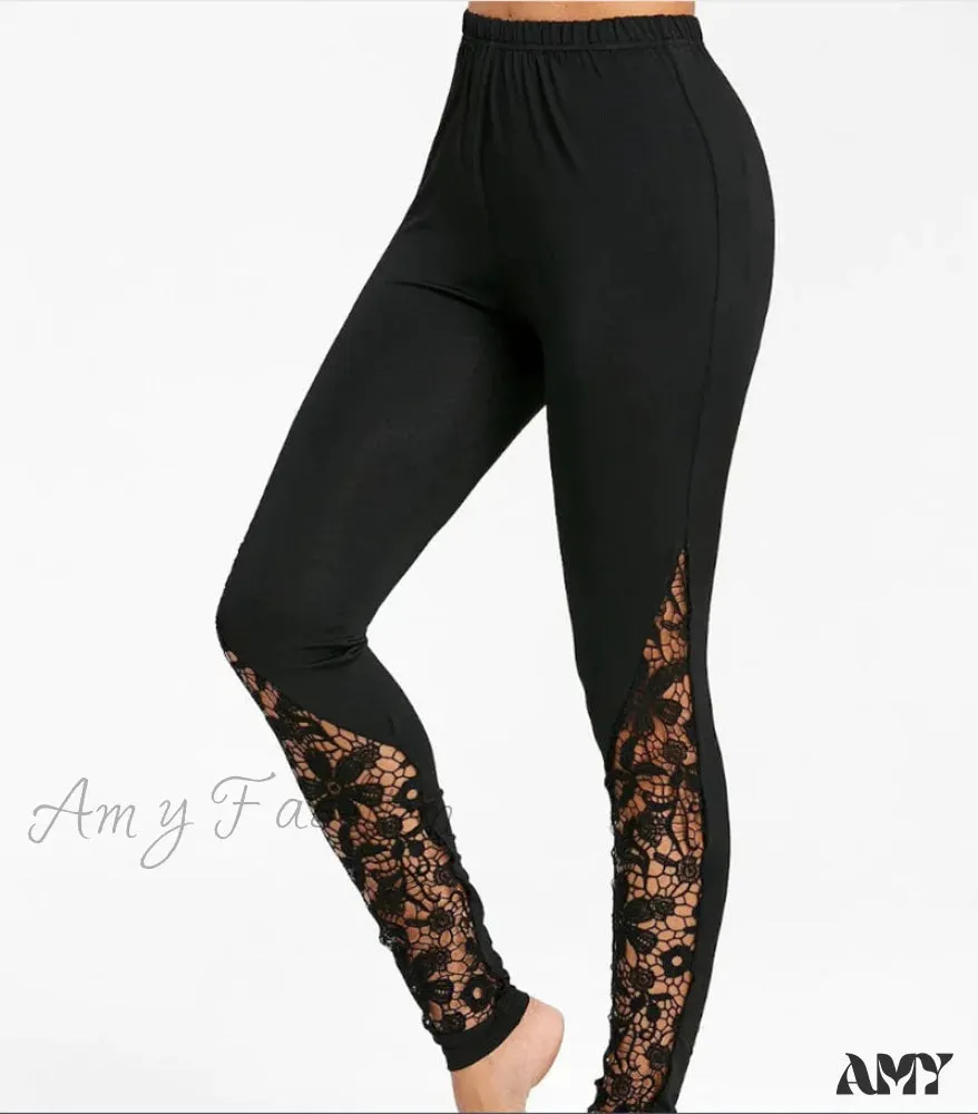 Amy Fashion - Fashion Elastic High Waist Leggings