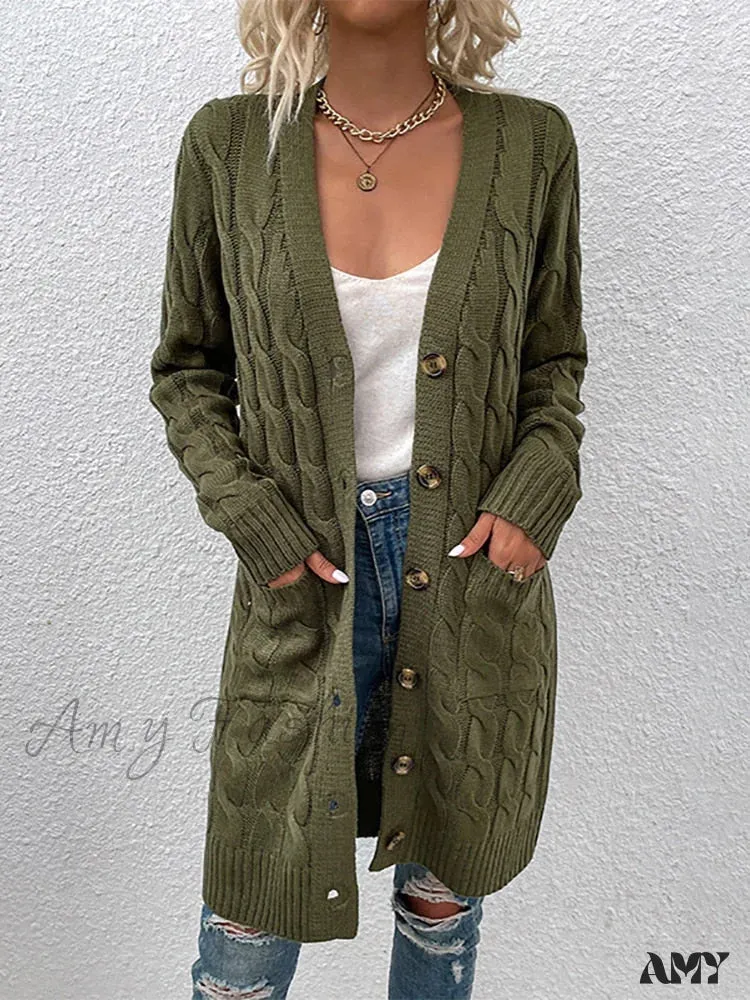 Amy Fashion - Winter Vintage Casual Loose Cardigan