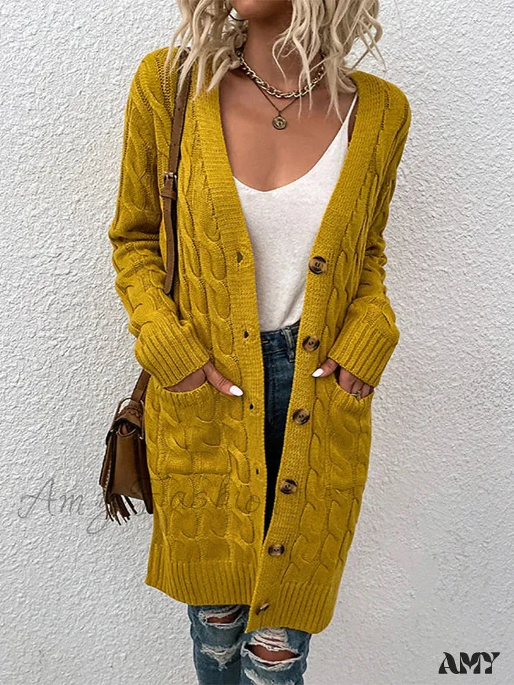 Amy Fashion - Winter Vintage Casual Loose Cardigan