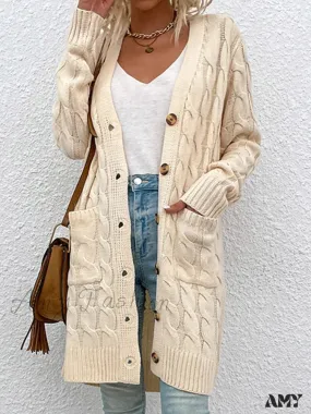 Amy Fashion - Winter Vintage Casual Loose Cardigan