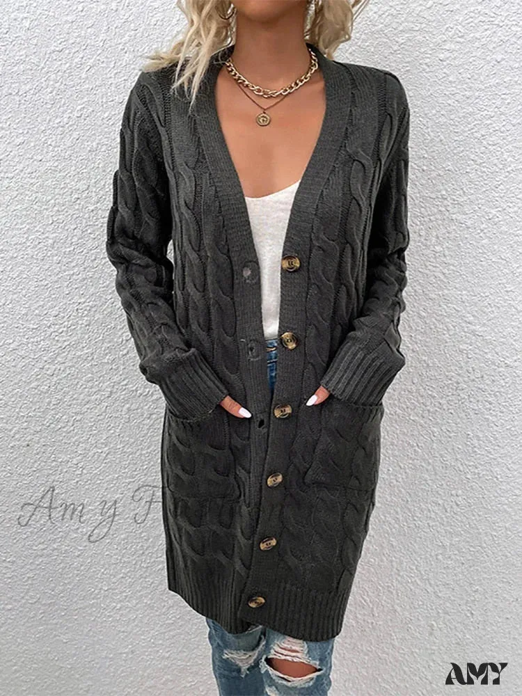 Amy Fashion - Winter Vintage Casual Loose Cardigan