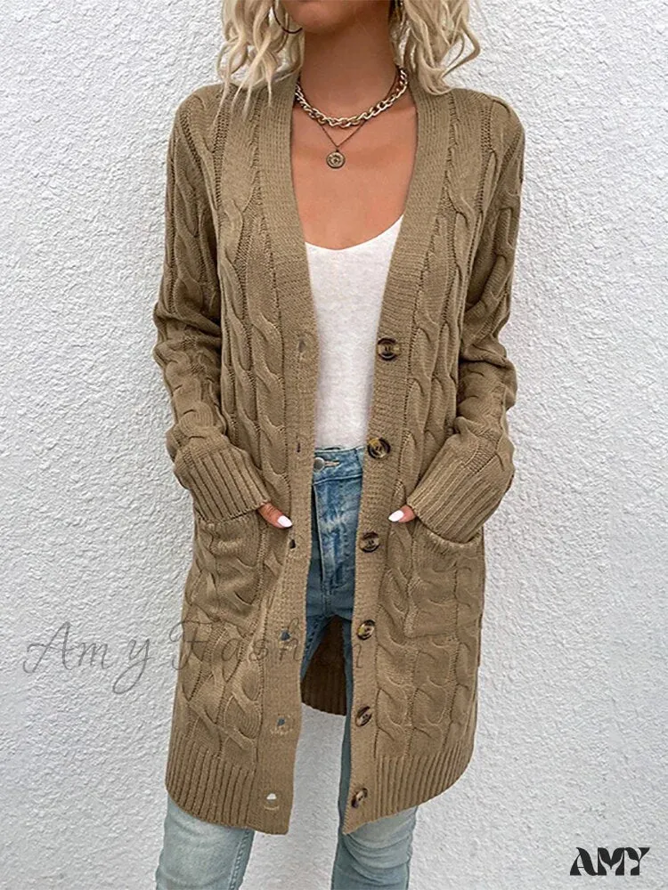 Amy Fashion - Winter Vintage Casual Loose Cardigan