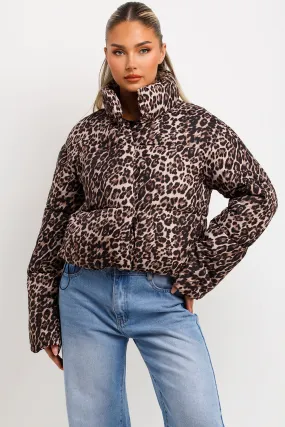 Animal Print Padded Puffer Jacket