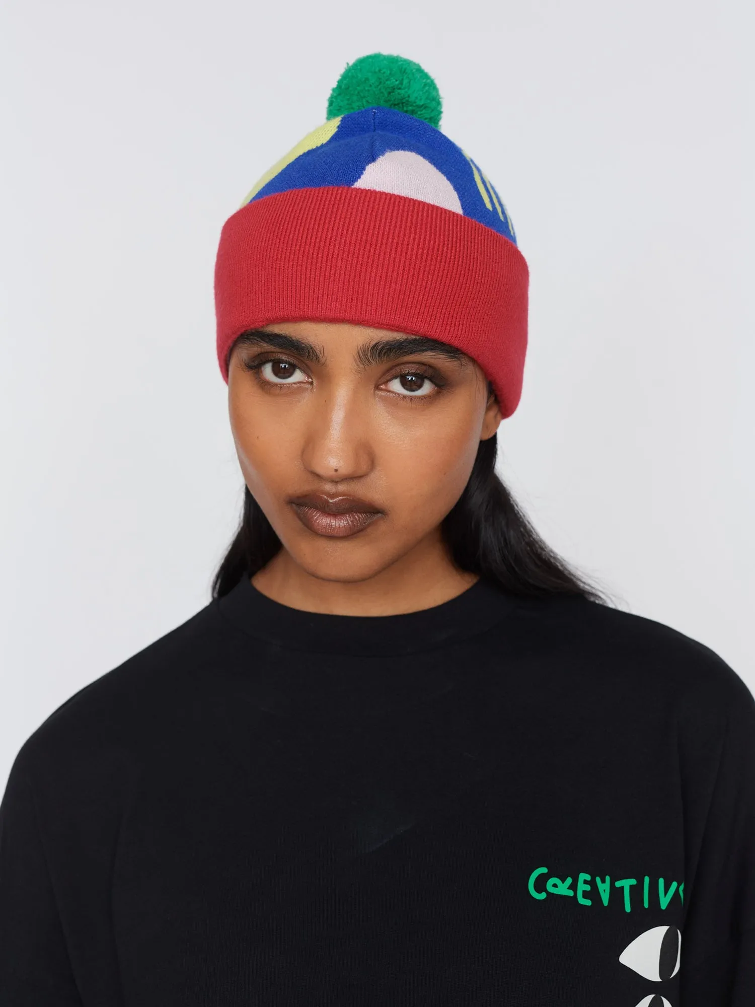 Art Block Knitted Beanie