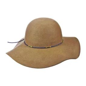 Avenel Of Melbourne Charlene Wide Brim Hat - Camel