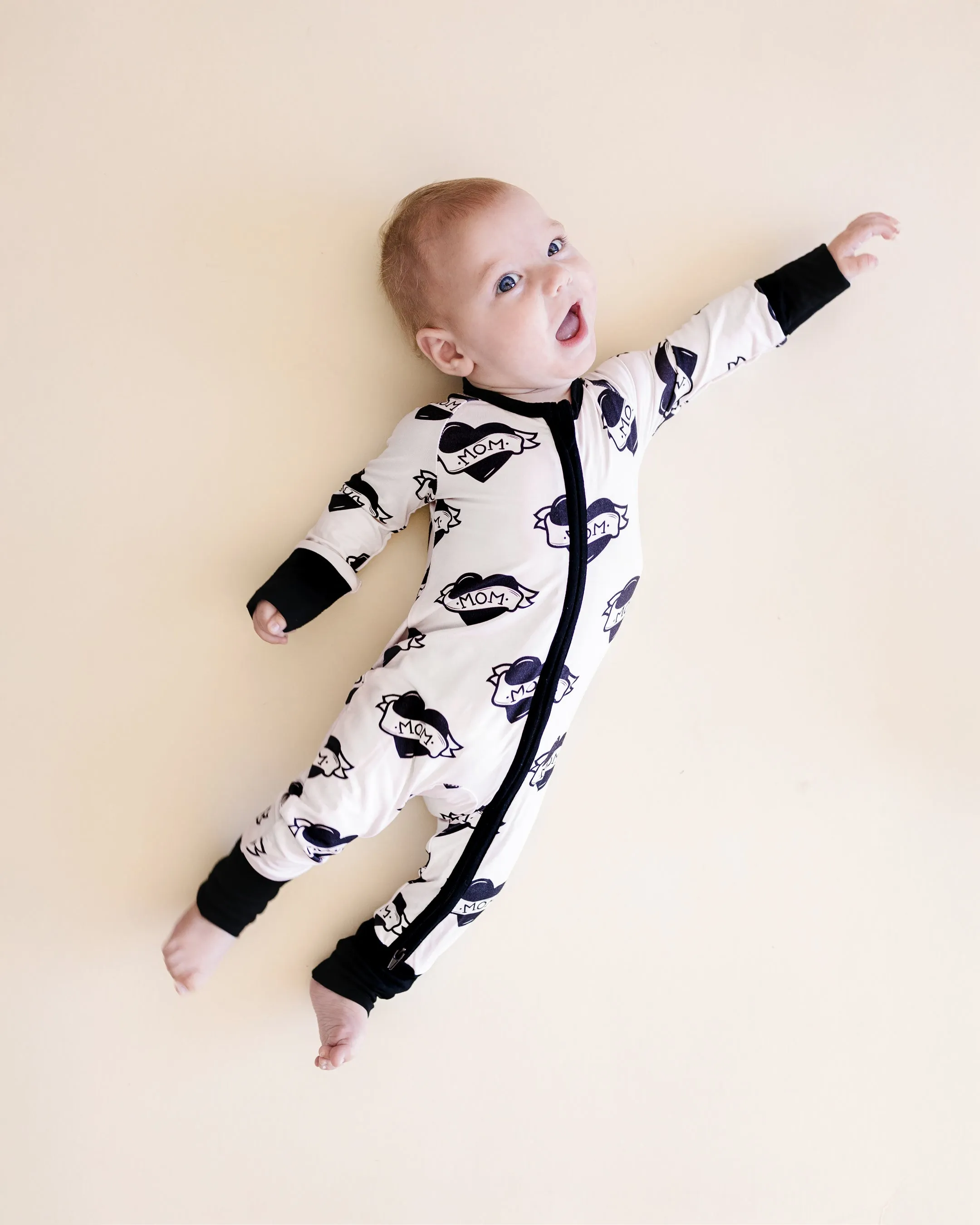 Bamboo Zip Romper | Mom Tattoo