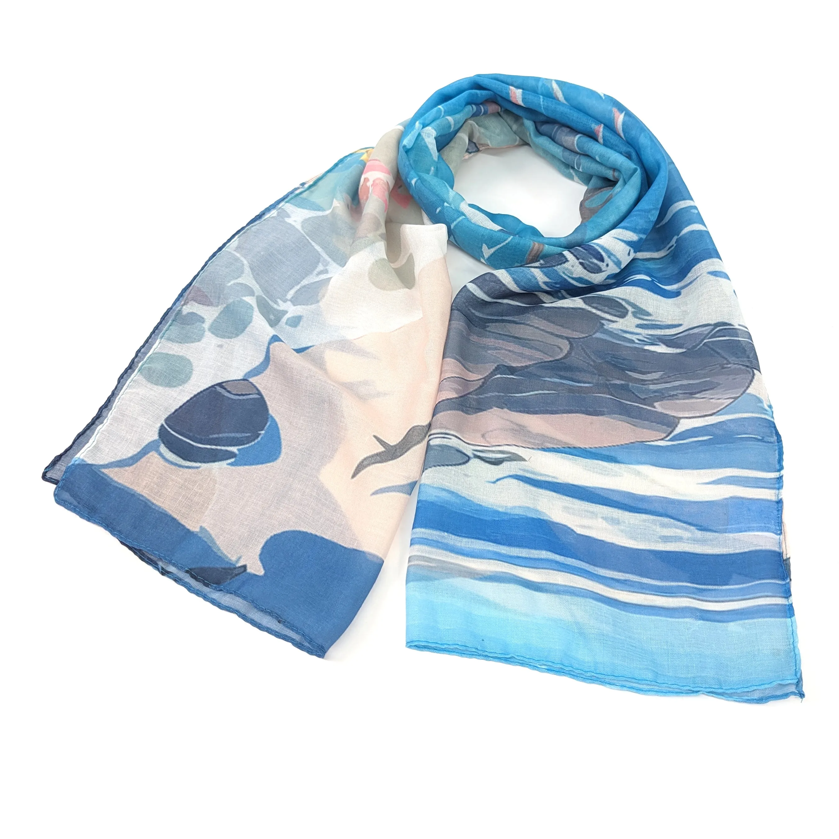 Beach Please Scarf - (50x180cm)