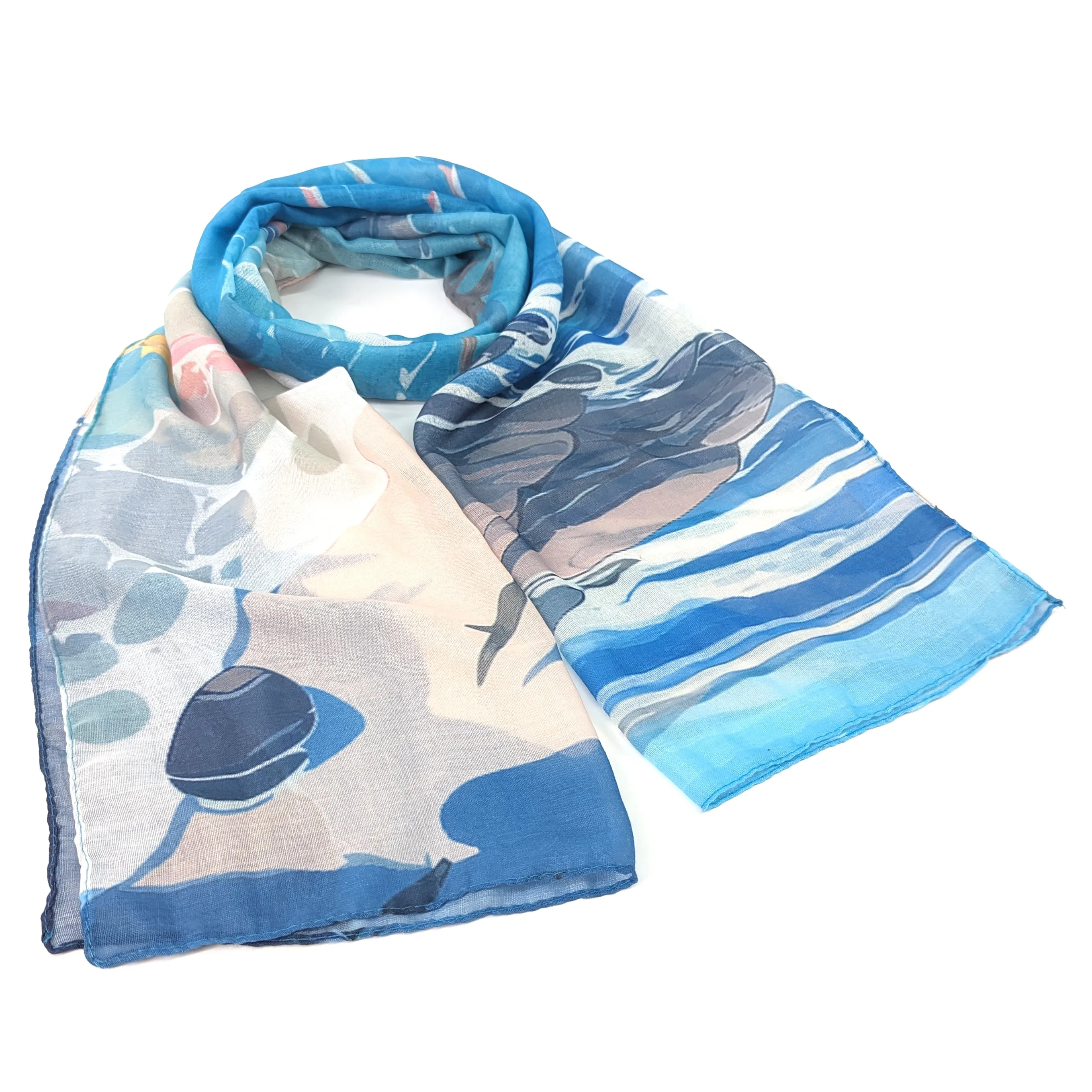 Beach Please Scarf - (50x180cm)