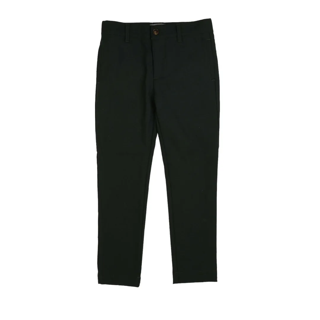 Belati Black Velour Corduroy Pants