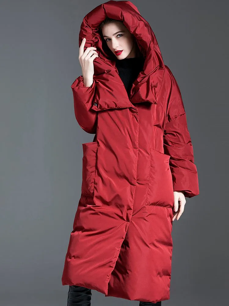 Big Hood Roomy Pocket Down Puffer Coat