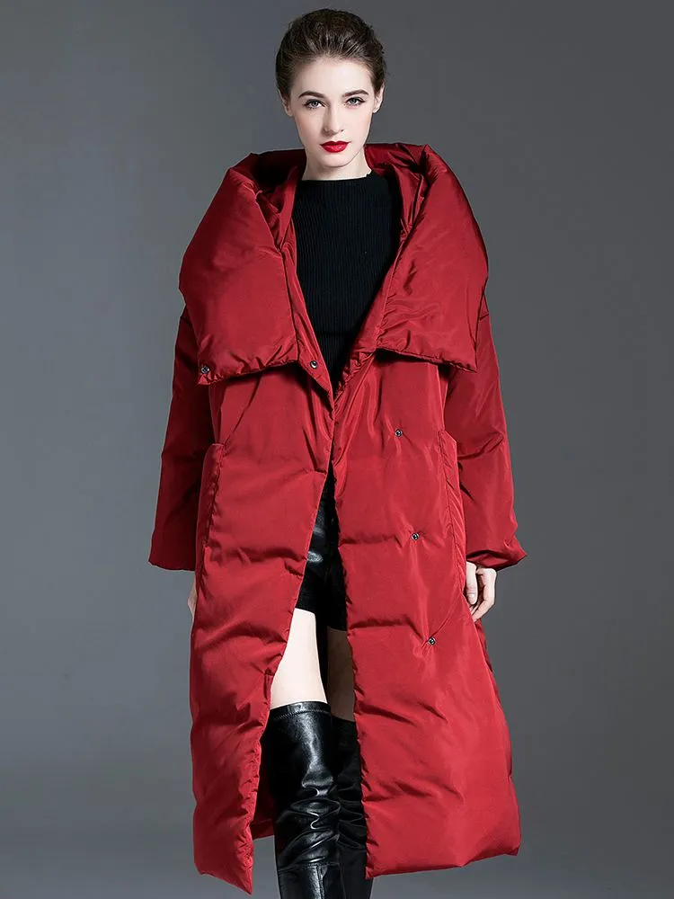 Big Hood Roomy Pocket Down Puffer Coat