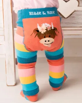 Blade & Rose Infant/Toddler Bonnie the Highland Cow Baby Leggings 9667 9668 9669