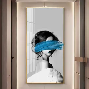 Blindfolded Fashion Premium Acrylic Vertical Wall Art