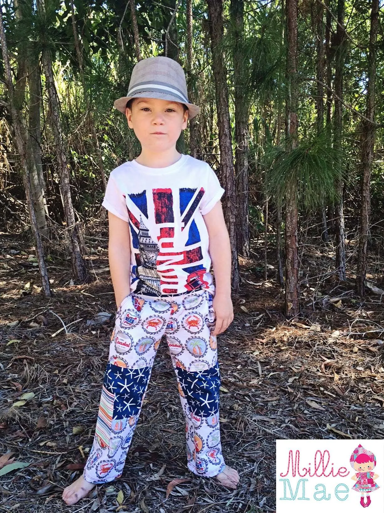 Boys Adventure Cargo Pants Sewing Pattern