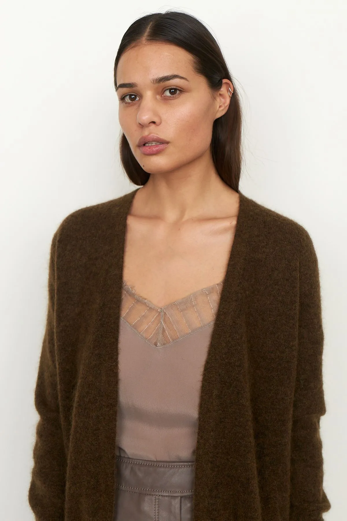 Brook Knit Cape - Dessert Palm