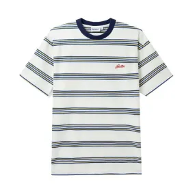 Butter Goods Market Stripe T-Shirt White / Yellow / Royal