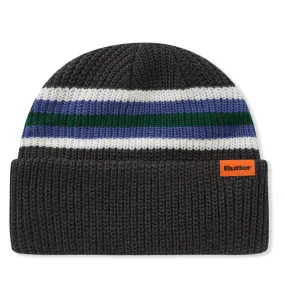 Butter Goods - Stripe Cuff Beanie Charcoal