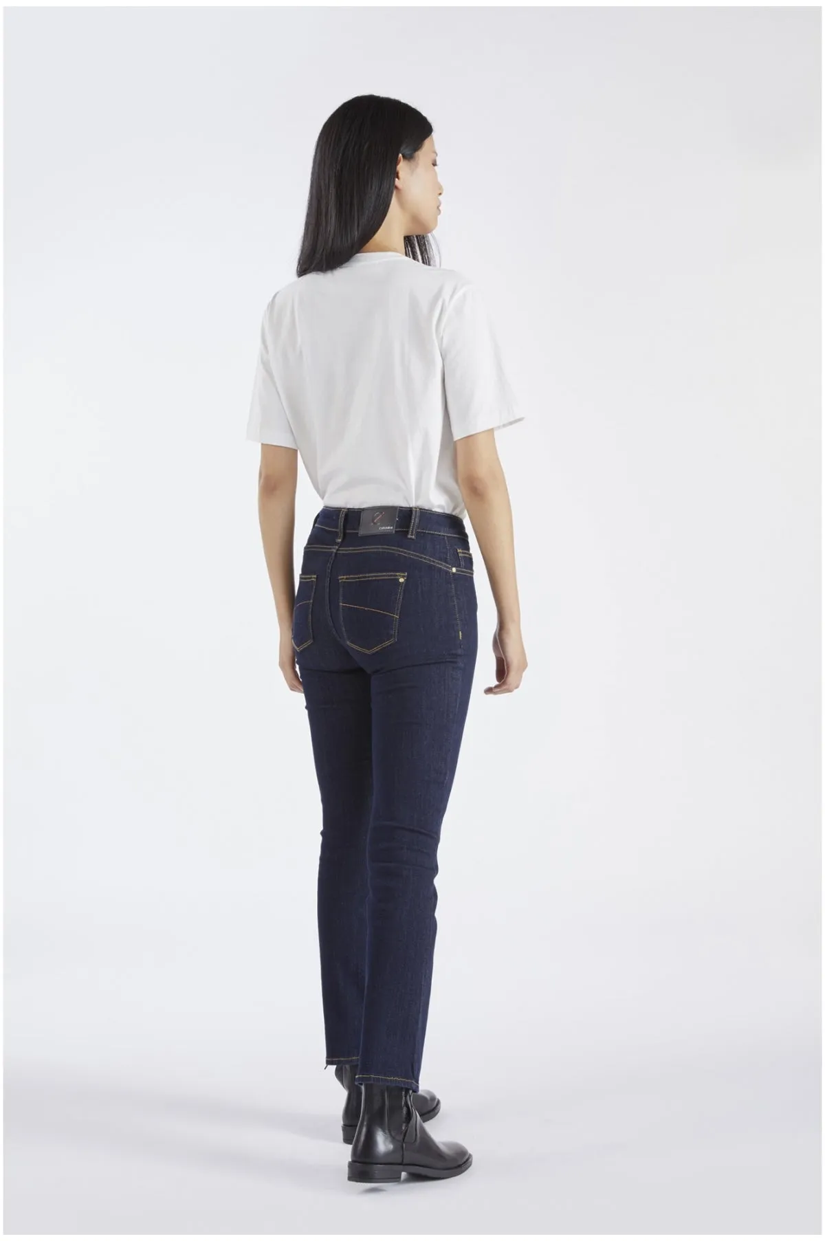 CafèNoir Audrey denim slim ida donna superstretch C7JJ1001 B009 indaco