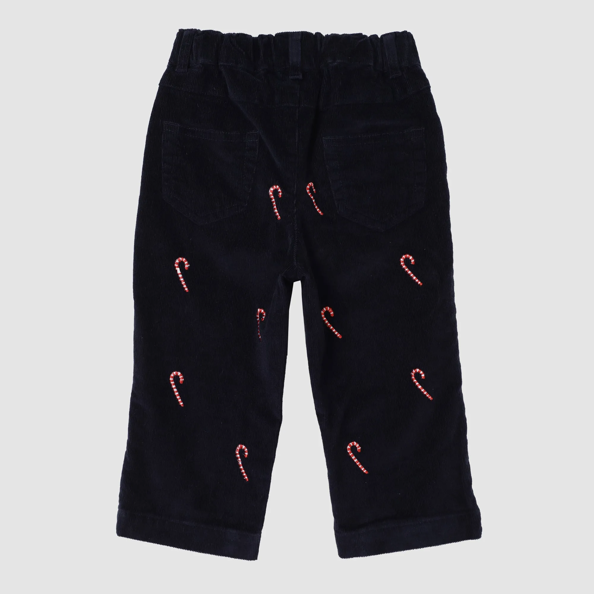 Cape Cod Embroidered Candy Cane Corduroy Toddler Trouser