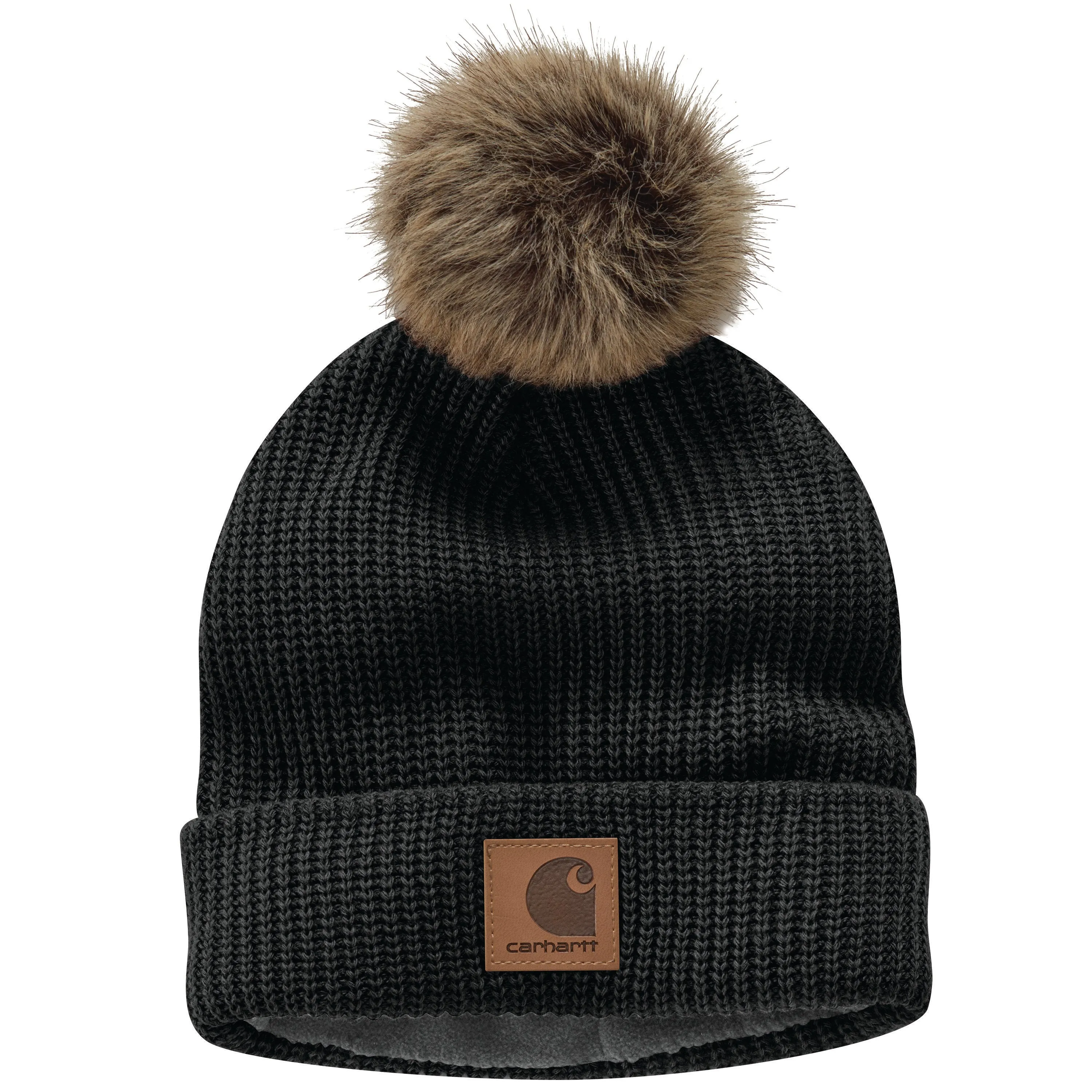 Carhartt Women's Fleece Lined Pom Pom Hat