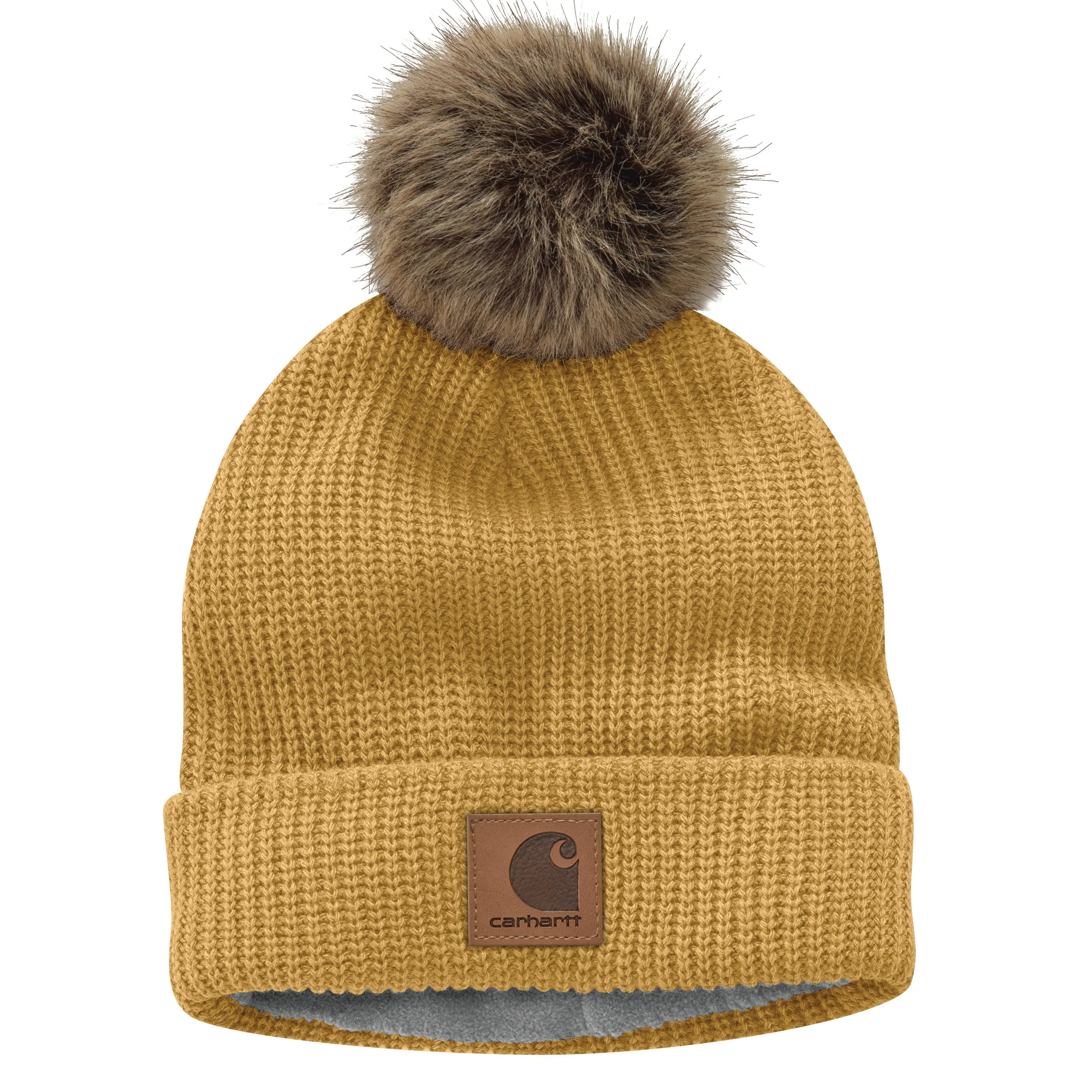 Carhartt Women's Fleece Lined Pom Pom Hat