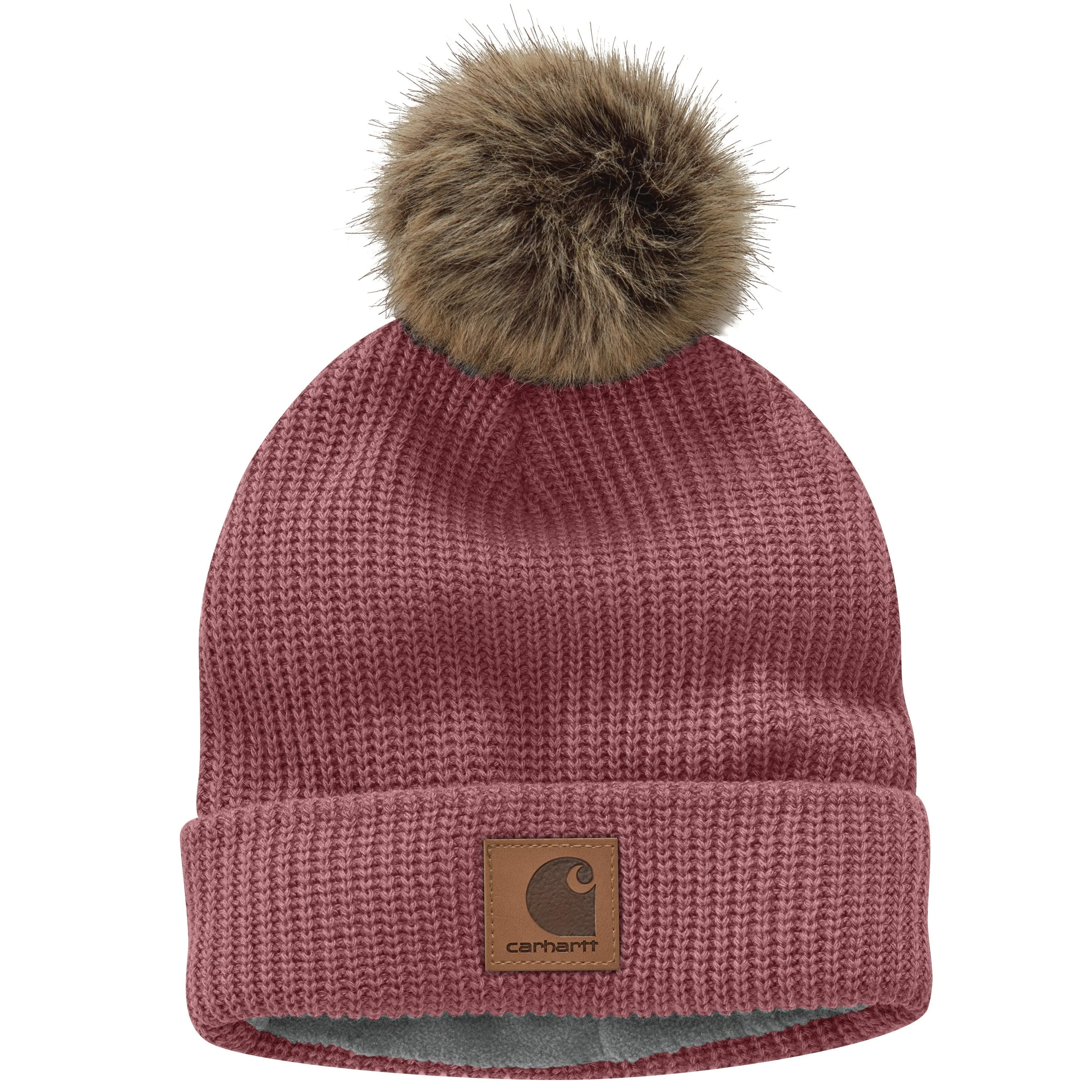 Carhartt Women's Fleece Lined Pom Pom Hat