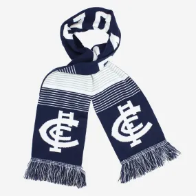 Carlton Blues Mens Adults Linebreak Scarf