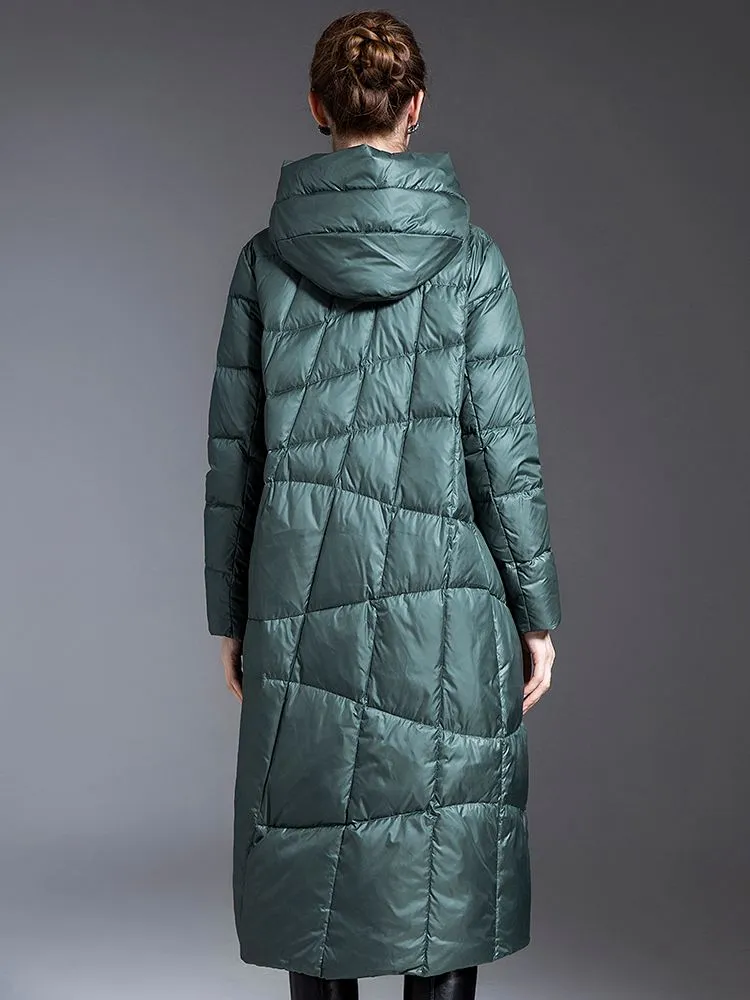 Chelsea Hooded Down Puffer Long Coat