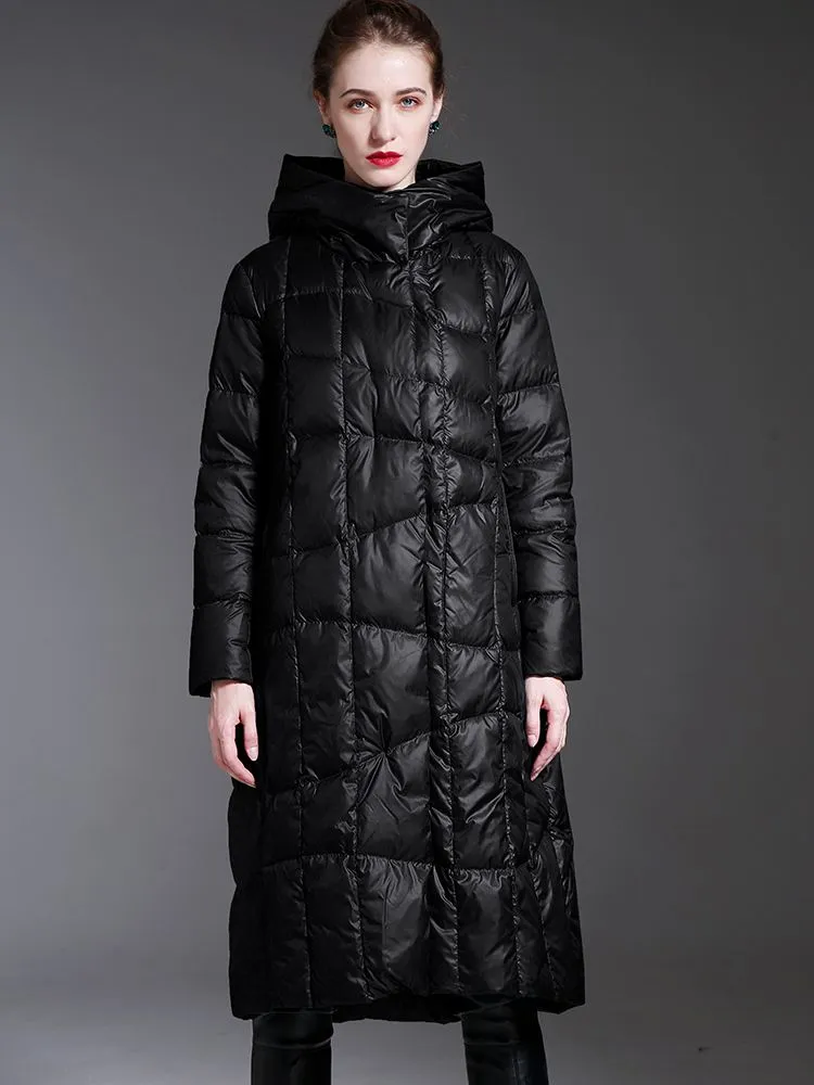 Chelsea Hooded Down Puffer Long Coat