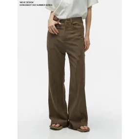 Chicmy- Wide-Leg High-Waist Pants