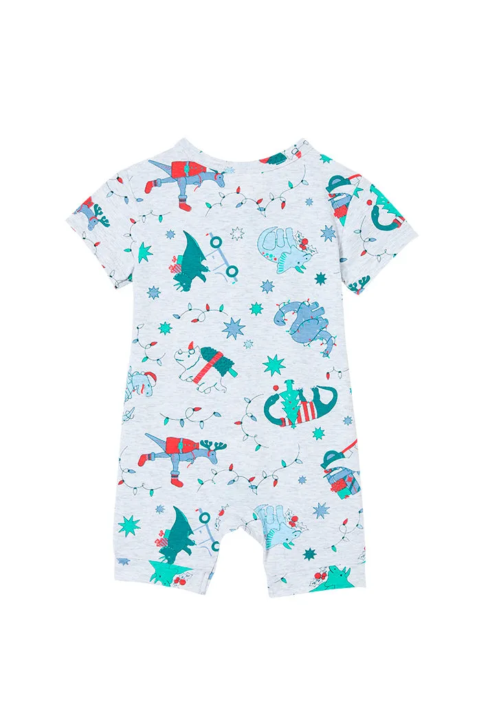 Christmas Zip Romper