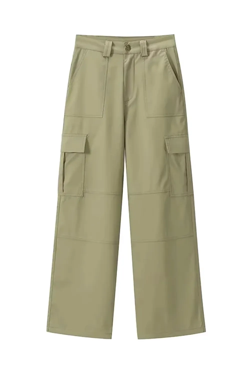 'Christy' High-waist Wide Leg Cargo Pants (2 Colors)