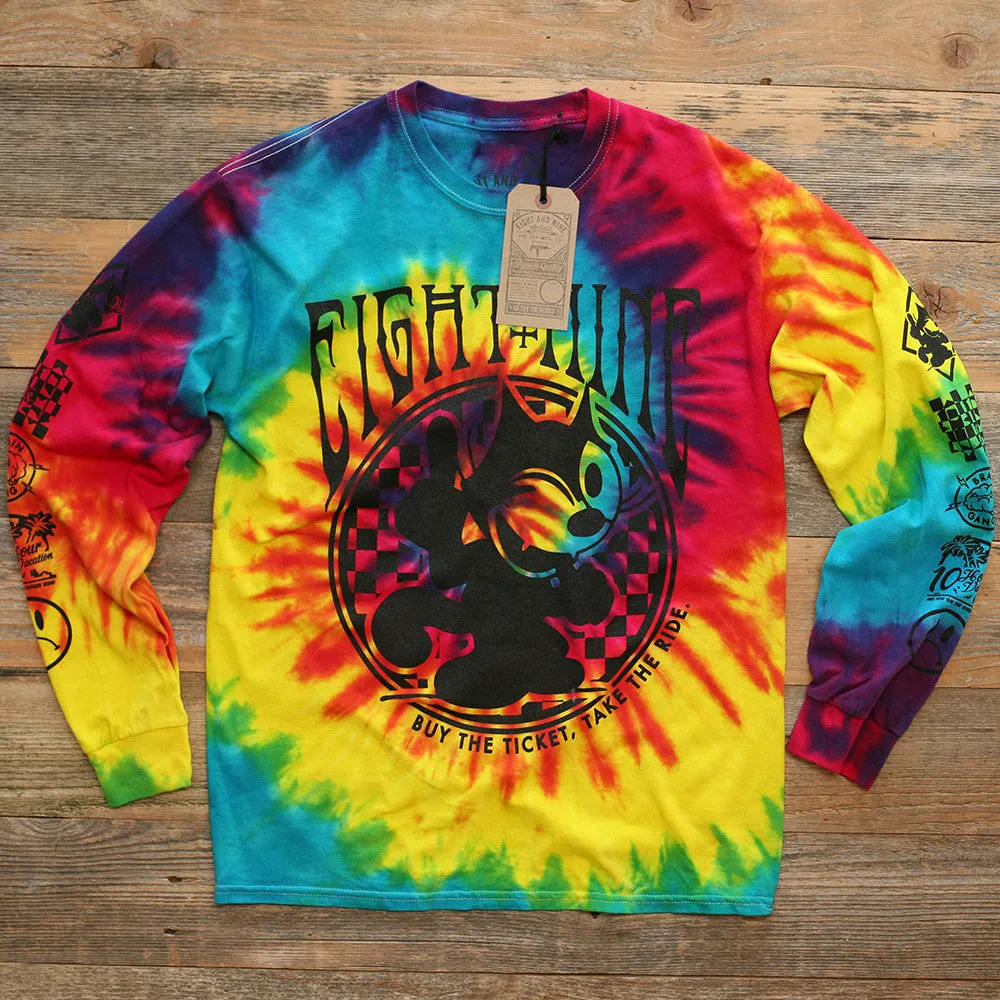 Cid Cat Neon Tie Dye L/S Tee