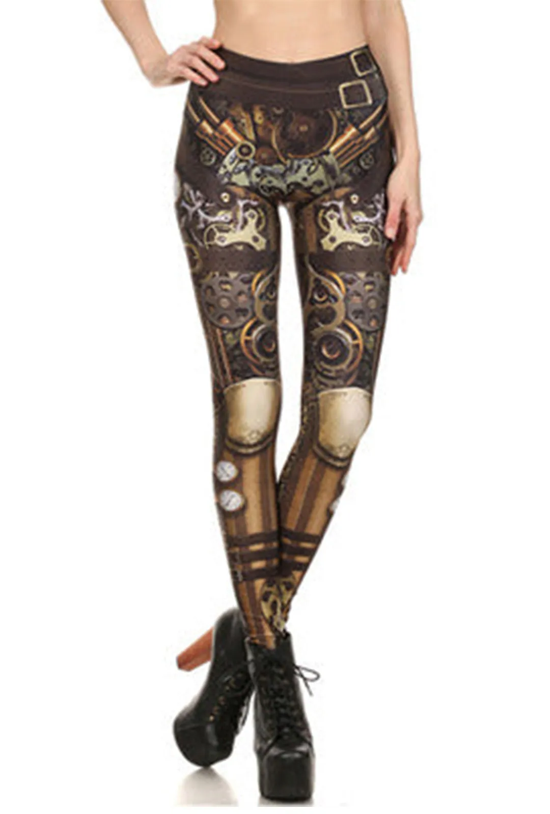 Cogs and Clocks Steampunk Leggings