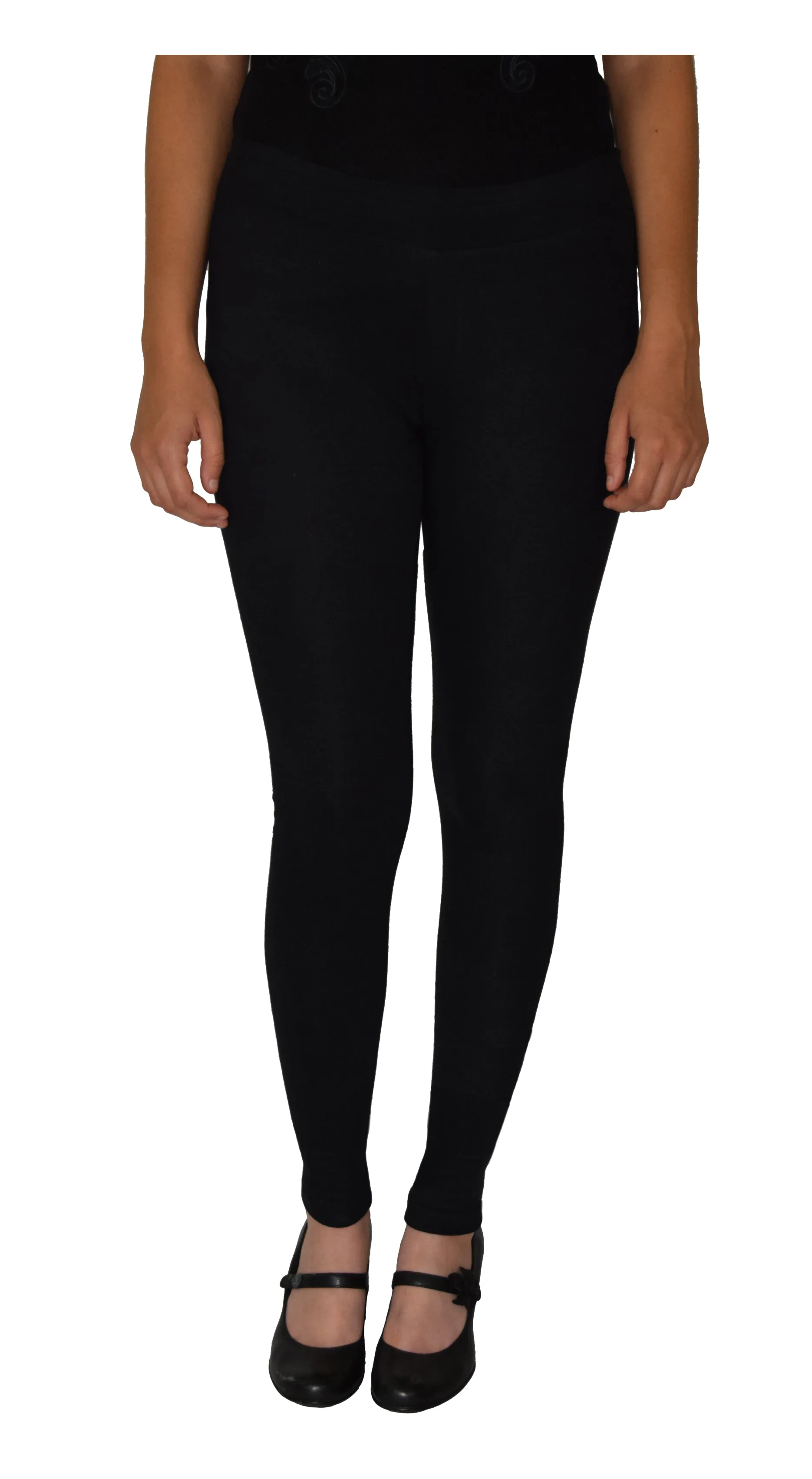 Cotton Spandex, Stretchable, 28in Inseam Regular Length Full Leggings