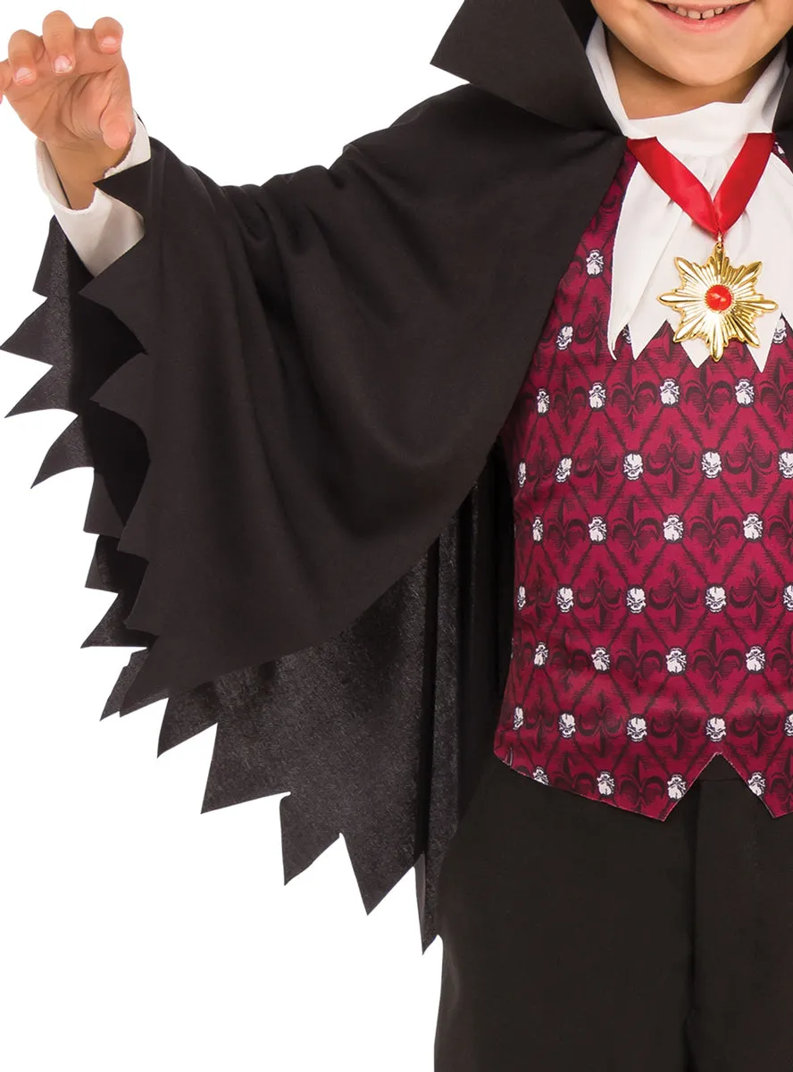 Count Dracula Boys Vampire Halloween Costume