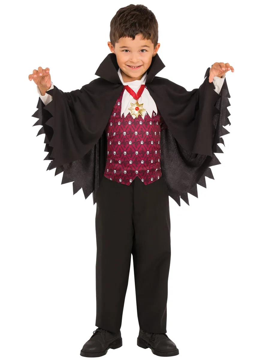 Count Dracula Boys Vampire Halloween Costume