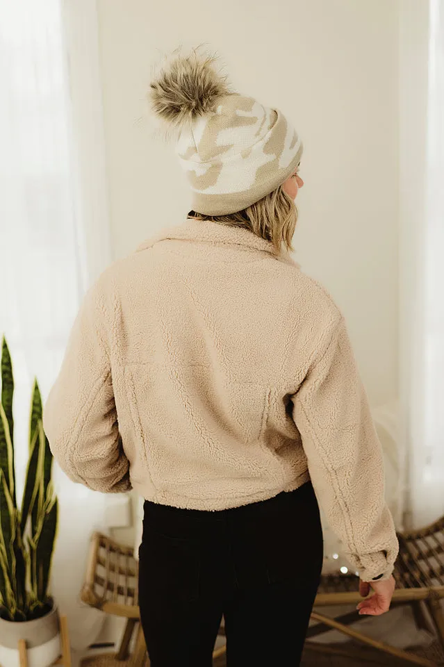 Cropped Sherpa Jacket