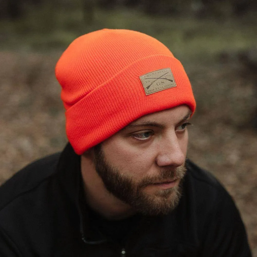 Cuffed Beanie - Bright Orange