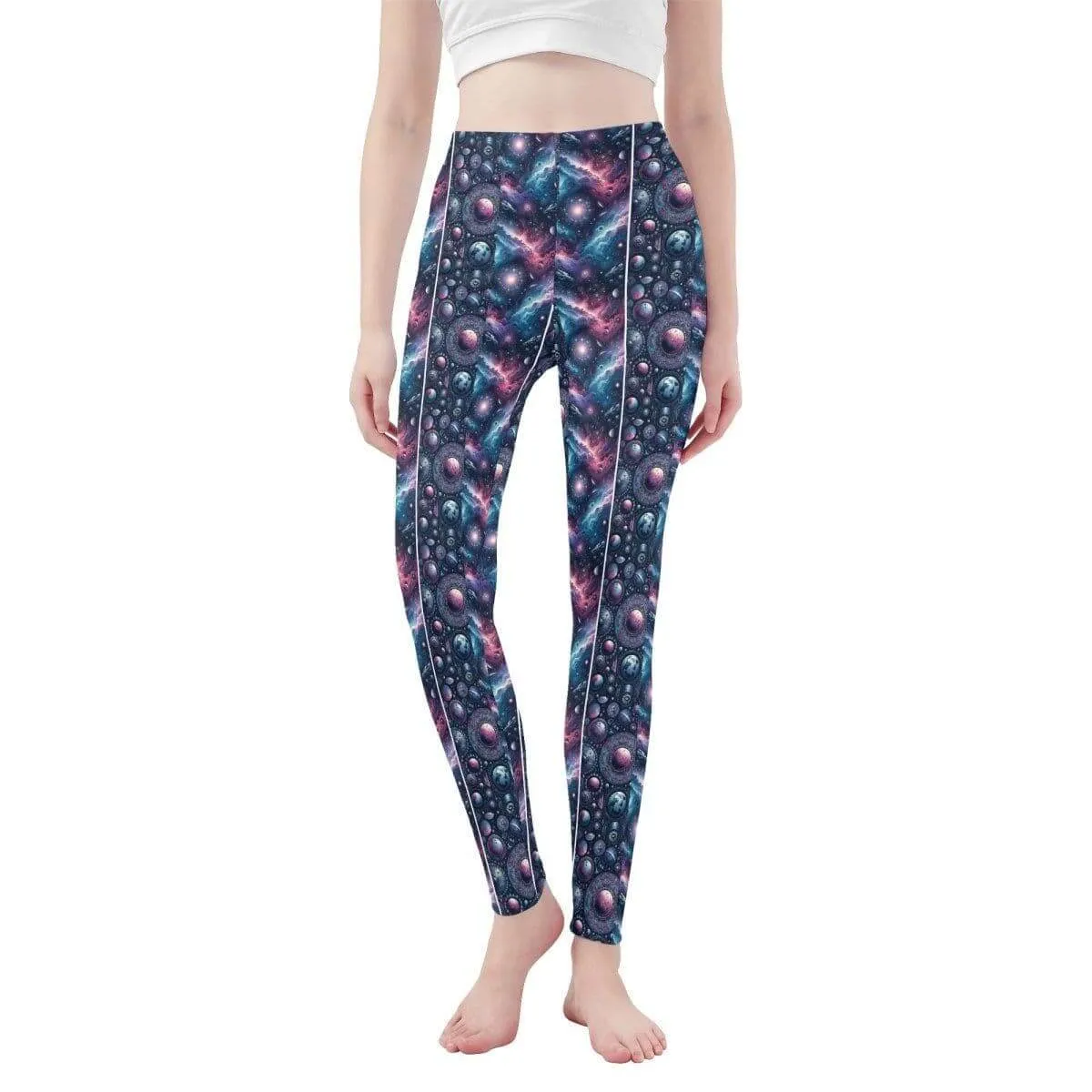 Custom-Fit Planets Yoga Leggings